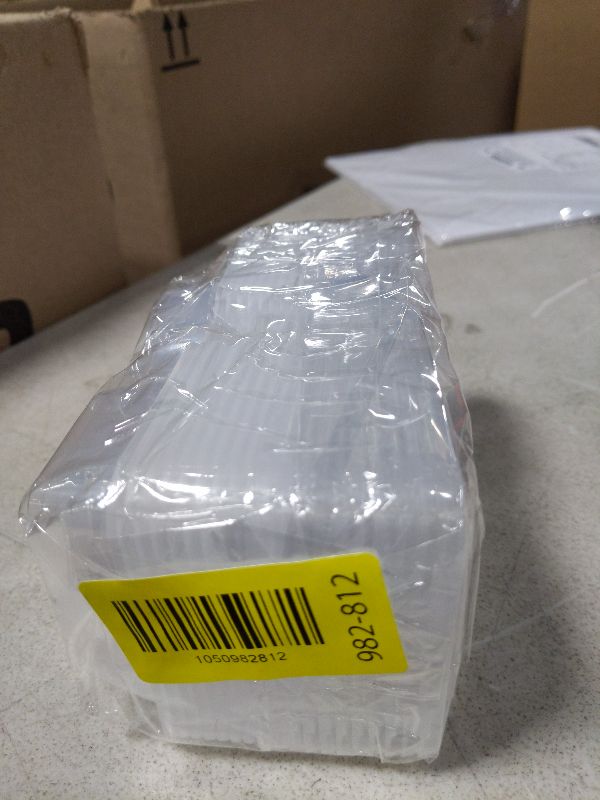 Photo 1 of 10pcs Double Compartment Condiment Container with Lids, Mini Plastic Snack Containers,BPA Free,Microwave Safe,Leakproof Food Storage, To Go Food Containers,Take Out Sauce Container