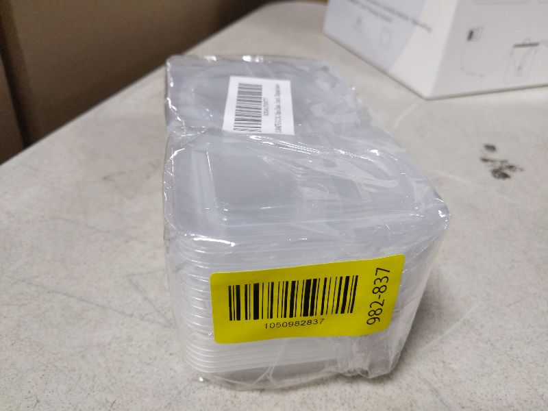 Photo 1 of 10pcs Double Compartment Condiment Container with Lids, Mini Plastic Snack Containers,BPA Free,Microwave Safe,Leakproof Food Storage, To Go Food Containers,Take Out Sauce Container