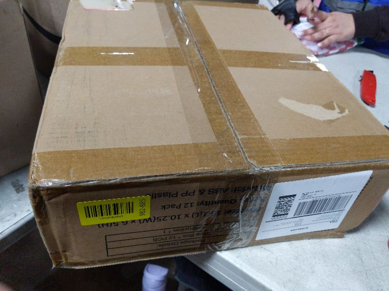 Photo 1 of 12 Pack X Large Shoe Storage Organizer for Closet, Modular Space Saving Shoe Boxes Clear Plastic Stackable Containers Display Case Bins with Lids, Black