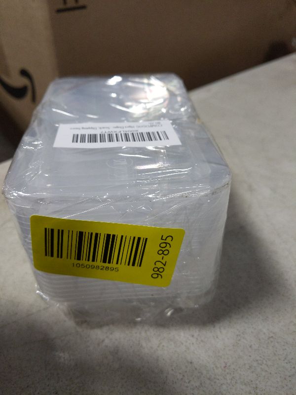 Photo 1 of 10pcs Double Compartment Condiment Container with Lids, Mini Plastic Snack Containers,BPA Free,Microwave Safe,Leakproof Food Storage, To Go Food Containers,Take Out Sauce Container