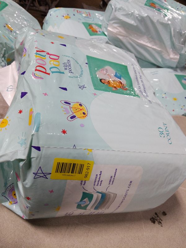 Photo 1 of (31" x 31") XL Disposable Changing Pads for Toddlers | Leakproof, Pocketed & Portable | No-Laundry Potty Training, Pull-Up & Travel Solution | 30 Count