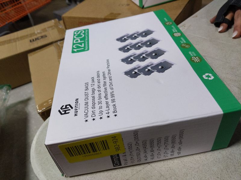 Photo 1 of 12 Pack - Vacuum Bags for iRobot Roomba i & s & j Series, Compatible with Roomba vacuum i1,i1+, i3,i3+, i4,i4+, i6, i6+, i7, i7+, i8, i8+, j7,j7+,s9,s9+ Automatic Dirt Disposal Bag