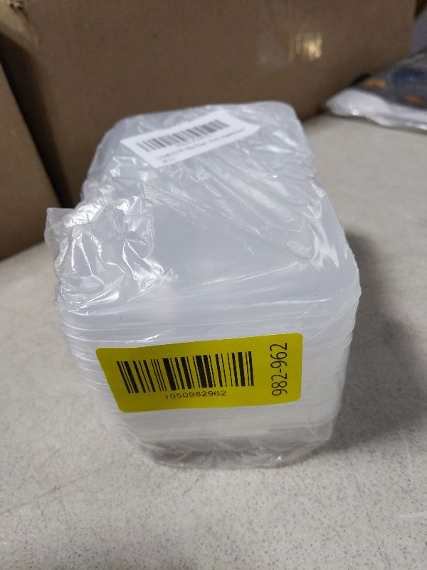 Photo 1 of 10pcs Double Compartment Condiment Container with Lids, Mini Plastic Snack Containers,BPA Free,Microwave Safe,Leakproof Food Storage, To Go Food Containers,Take Out Sauce Container