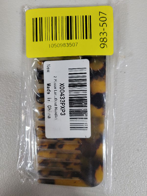 Photo 1 of 2 Pieces Mini Hair Detangling Comb Wide Tooth Comb Tortoise Cellulose Acetate Anti-static Hair Styling Combs (Without Handle)