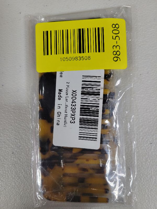 Photo 1 of 2 Pieces Mini Hair Detangling Comb Wide Tooth Comb Tortoise Cellulose Acetate Anti-static Hair Styling Combs (Without Handle)