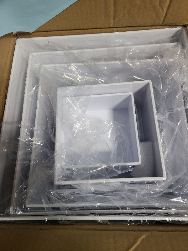 Photo 1 of 11 Pcs Buffet Risers and Stands with Mini Table Sign and Makers, Food Risers for Buffet Table Display Stand for Party Catering Dessert Jewelry Collectible (10" 9" 8" 7.5" 6.8" 6" 5" 5" 4" 4" 3")