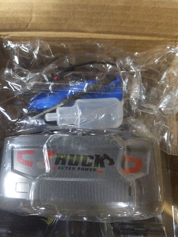 Photo 1 of 1:20 RC Excavator Construction Truck Toy, 13CH 2.4GHz Remote Control Excavator Toy, with Metal, Lighting/Music/Spray, Rotable 680°, Suitable for Children Aged 6-12, Boy's Birthday Gift