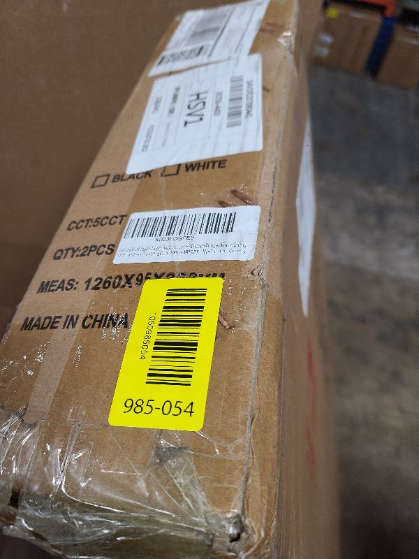 Photo 1 of 1x4 Led Flat Panel Light Surface Mount Ceiling Light, 5CCT 3000K/3800K/4500K/5200K/6000K Dimmable, 24W/30W/40W 4980LM Edge-Lit, Flush Mount or Drop Ceiling for Office Kitchen Garage, White 2-Pack