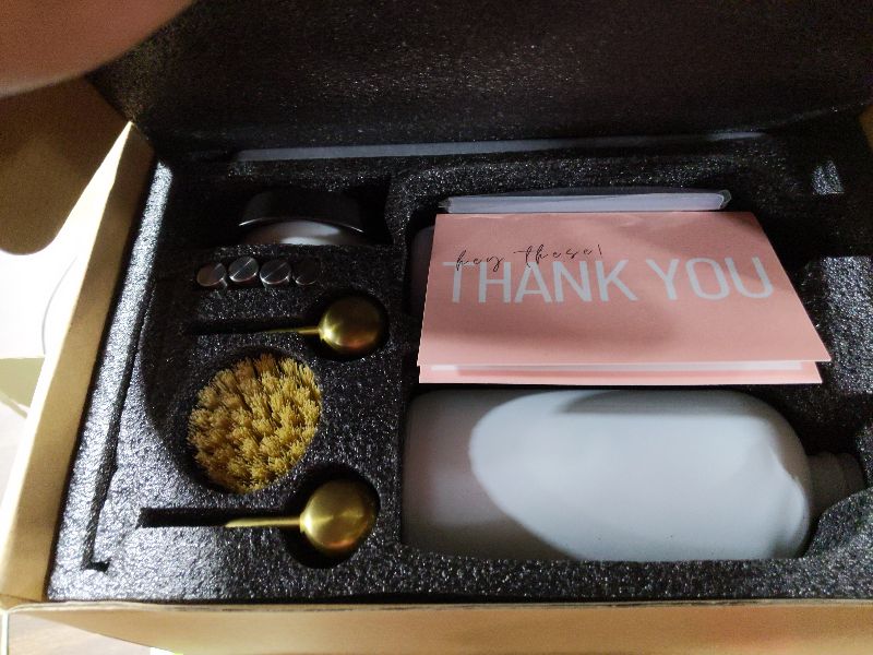 Photo 1 of [Luxury] Kitchen Soap Dispenser Set - 16OZ White Glass Bottle, Stainless Steel Pump, Instant Dry Tray, Waterproof Labels, Non-Slip Silicone Pad, and Dish Brush | Upgrade for Your Kitchen and Bathroom