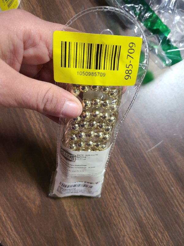 Photo 1 of 2 Lb. Depot Wide Shower Curtain Rings - Set of 12 Easy Glide Rollers with Decorative Gold Finish - Stainless Steel Shower Hooks for Straight and Curved Rods - Decorative and Durable for Any Bathroom