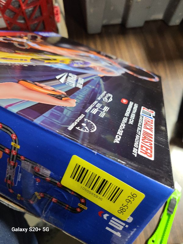 Photo 1 of 2-in-1 Slot Car Race Track Sets - Electric Race Car Track with 4 High-Speed Racing Cars, Dual Racing Game Lap Counter Circular Overpass Tracks, Remote Control Cars Toys/Gift for Boys Kids Ages 8-12