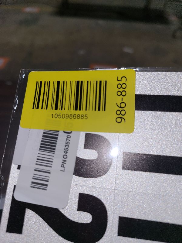 Photo 1 of 2 inch Self Adhesive Numbers for Mailbox, House Numbers, Reflective Mailbox Number, Trash Cans Number, for Outside, 60 PCS (Black/White)