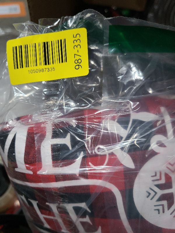 Photo 1 of 16 PCS Christmas Drawstring Gift Bags with Tags, Buffalo Plaid Large Xmas Gift Bags Assorted Sizes Bulk, Cotton Fabric Holiday Gift Bag Jumbo Medium Small Xmas Wrapping Bag for Presents Party Favors