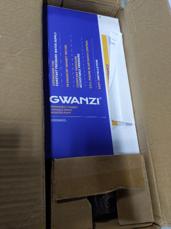 Photo 1 of 1HP Whole House Water Pressure Booster Pump 90PSI 115V Automatic Variable Speed Penmanent Mangnet Motor Constant Pressure Wireless App Control Low Noise Compact Design for Home House Villa Apartmen