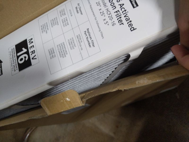 Photo 1 of 1 Pack 20x25x5 MERV 16 Air Filter, Compatible with Lennox HCC20-28 MERV 16 Furnace Filter for HVAC System, Part Number HCF20-16, HCF20-10