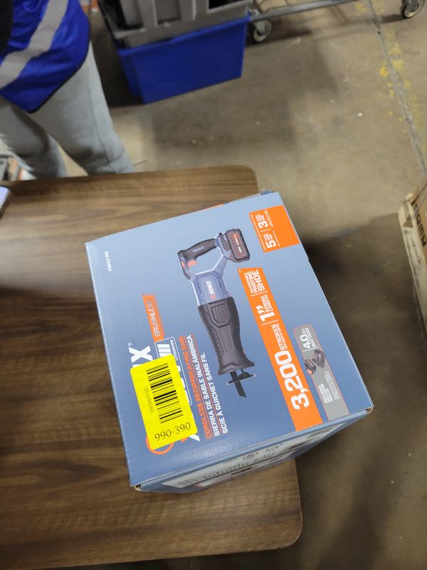 Photo 1 of SENIX X2 20 Volt Max* 1-Inch Compact Reciprocating Saw Power Tool Set, Variable Speed, 3200 SPM Max, Quick Blade Release, 3-Mode LED Light, Includes Battery and Charger (PSRX2-M3)