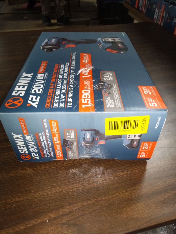 Photo 1 of
Senix 20V Max Brushless Lithium-Ion 1/4 in. Cordless Impact Driver Kit (2 Ah) - PDIX2-M2