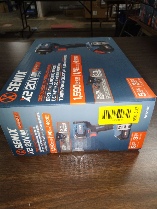 Photo 1 of Senix 20V Max Brushless Lithium-Ion 1/4 in. Cordless Impact Driver Kit (2 Ah) - PDIX2-M2