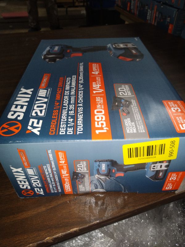 Photo 1 of Senix 20V Max Brushless Lithium-Ion 1/4 in. Cordless Impact Driver Kit (2 Ah) - PDIX2-M2