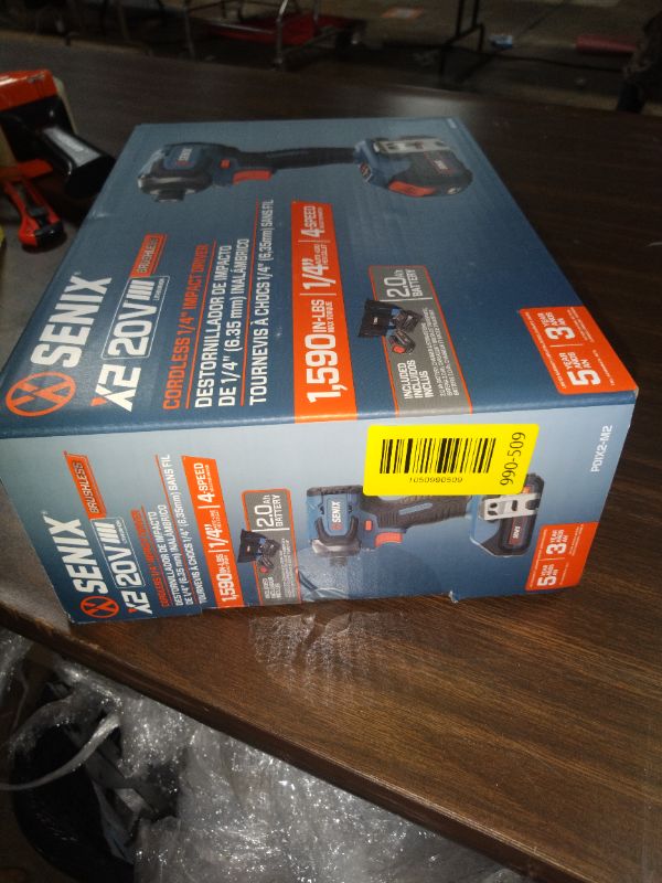 Photo 1 of Senix 20V Max Brushless Lithium-Ion 1/4 in. Cordless Impact Driver Kit (2 Ah) - PDIX2-M2
