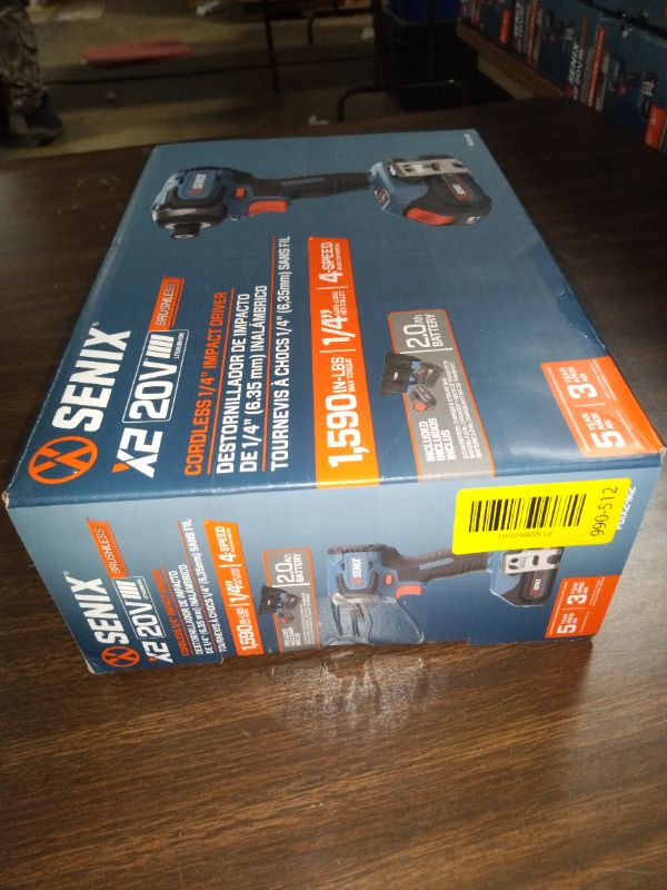 Photo 1 of Senix 20V Max Brushless Lithium-Ion 1/4 in. Cordless Impact Driver Kit (2 Ah) - PDIX2-M2