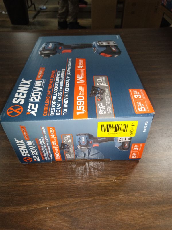 Photo 1 of Senix 20V Max Brushless Lithium-Ion 1/4 in. Cordless Impact Driver Kit (2 Ah) - PDIX2-M2
