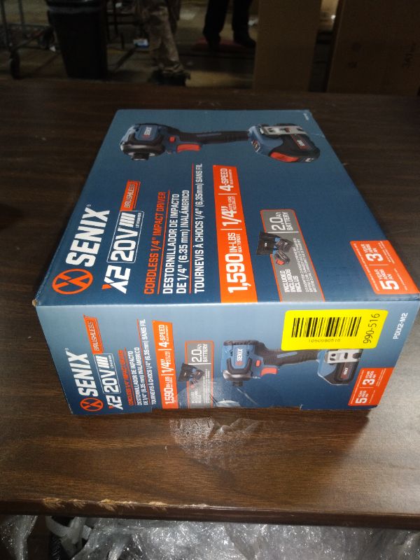 Photo 1 of Senix 20V Max Brushless Lithium-Ion 1/4 in. Cordless Impact Driver Kit (2 Ah) - PDIX2-M2