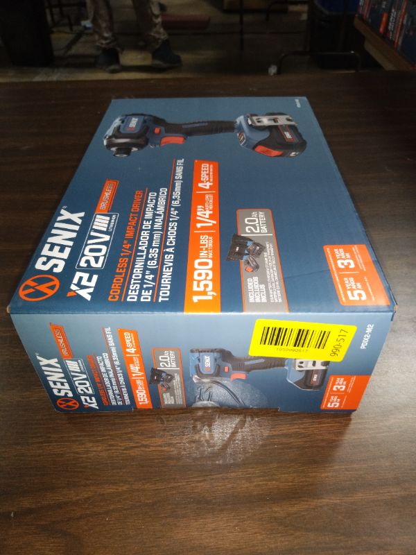 Photo 1 of Senix 20V Max Brushless Lithium-Ion 1/4 in. Cordless Impact Driver Kit (2 Ah) - PDIX2-M2