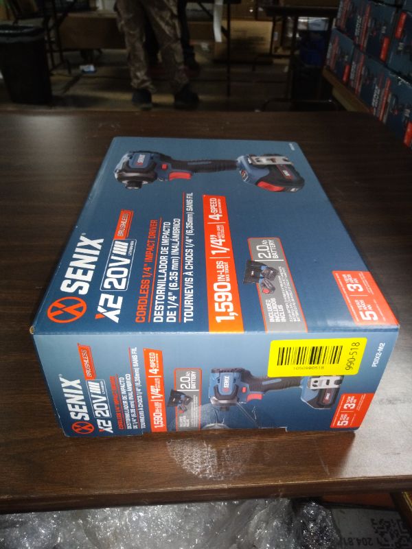 View 3 of Senix 20V Max Brushless Lithium-Ion 1/4 in. Cordless Impact Driver Kit (2 Ah) - PDIX2-M2