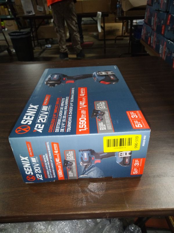 View 3 of Senix 20V Max Brushless Lithium-Ion 1/4 in. Cordless Impact Driver Kit (2 Ah) - PDIX2-M2