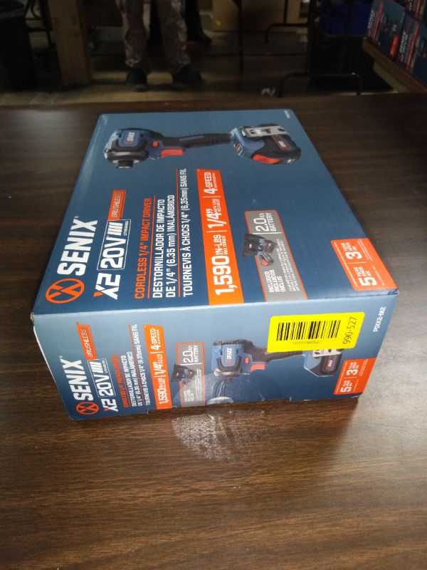 View 3 of Senix 20V Max Brushless Lithium-Ion 1/4 in. Cordless Impact Driver Kit (2 Ah) - PDIX2-M2