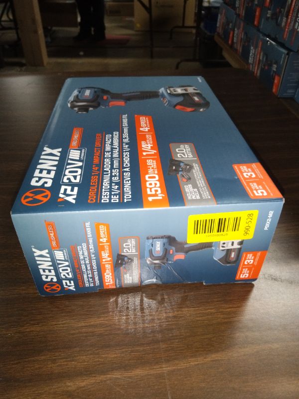 View 3 of Senix 20V Max Brushless Lithium-Ion 1/4 in. Cordless Impact Driver Kit (2 Ah) - PDIX2-M2