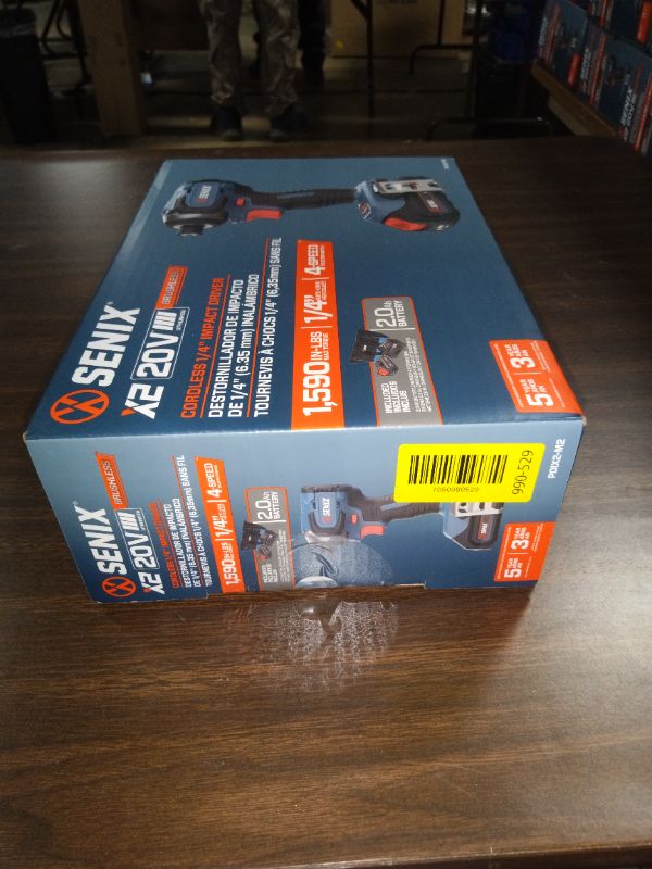 View 3 of Senix 20V Max Brushless Lithium-Ion 1/4 in. Cordless Impact Driver Kit (2 Ah) - PDIX2-M2