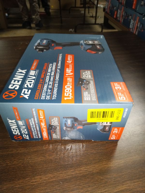 View 3 of Senix 20V Max Brushless Lithium-Ion 1/4 in. Cordless Impact Driver Kit (2 Ah) - PDIX2-M2