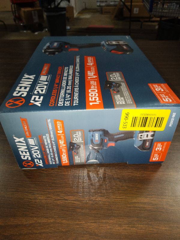 Photo 1 of Senix 20V Max Brushless Lithium-Ion 1/4 in. Cordless Impact Driver Kit (2 Ah) - PDIX2-M2