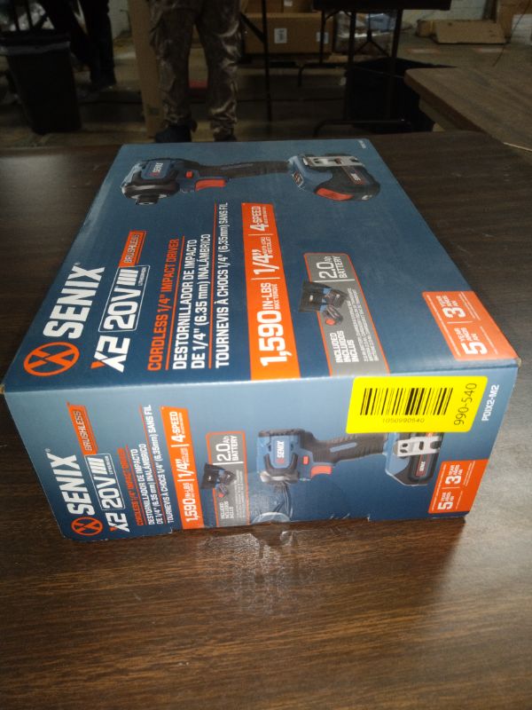 Photo 1 of Senix 20V Max Brushless Lithium-Ion 1/4 in. Cordless Impact Driver Kit (2 Ah) - PDIX2-M2