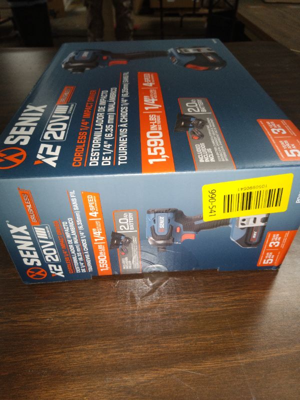 Photo 1 of Senix 20V Max Brushless Lithium-Ion 1/4 in. Cordless Impact Driver Kit (2 Ah) - PDIX2-M2