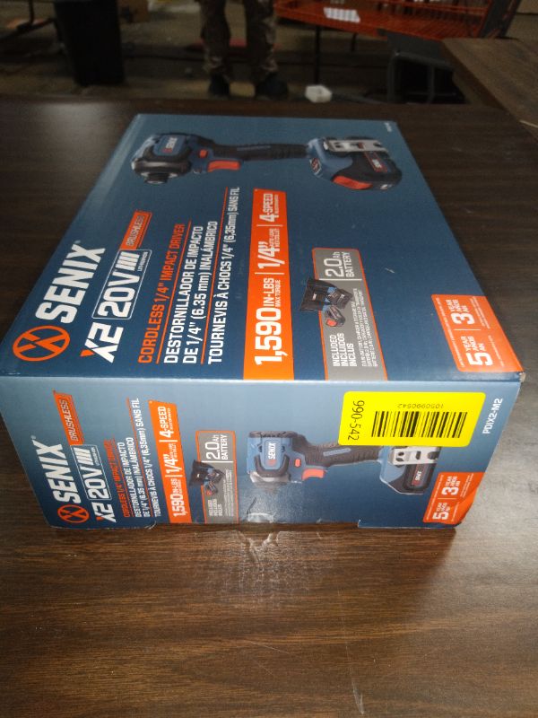 Photo 1 of Senix 20V Max Brushless Lithium-Ion 1/4 in. Cordless Impact Driver Kit (2 Ah) - PDIX2-M2