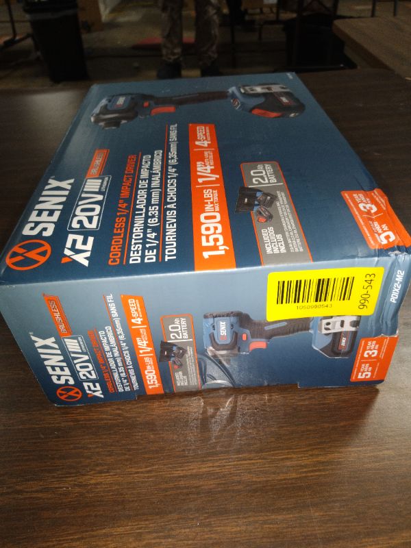 Photo 1 of Senix 20V Max Brushless Lithium-Ion 1/4 in. Cordless Impact Driver Kit (2 Ah) - PDIX2-M2