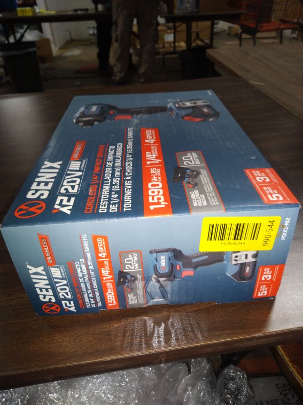 Photo 1 of Senix 20V Max Brushless Lithium-Ion 1/4 in. Cordless Impact Driver Kit (2 Ah) - PDIX2-M2