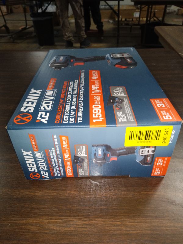 Photo 1 of Senix 20V Max Brushless Lithium-Ion 1/4 in. Cordless Impact Driver Kit (2 Ah) - PDIX2-M2