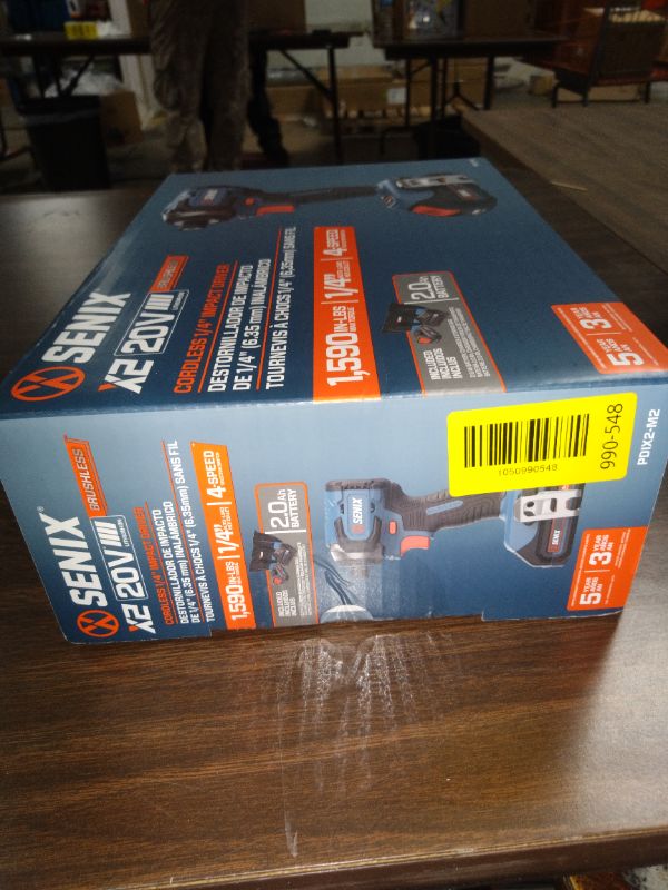 Photo 1 of Senix 20V Max Brushless Lithium-Ion 1/4 in. Cordless Impact Driver Kit (2 Ah) - PDIX2-M2