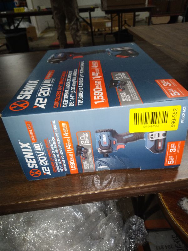 Photo 1 of Senix 20V Max Brushless Lithium-Ion 1/4 in. Cordless Impact Driver Kit (2 Ah) - PDIX2-M2