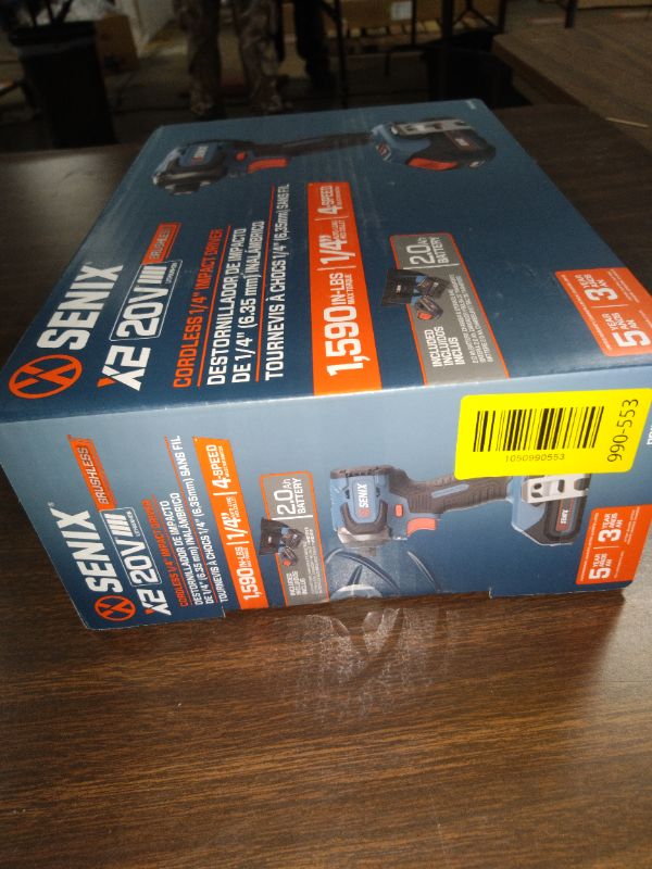 Photo 1 of Senix 20V Max Brushless Lithium-Ion 1/4 in. Cordless Impact Driver Kit (2 Ah) - PDIX2-M2