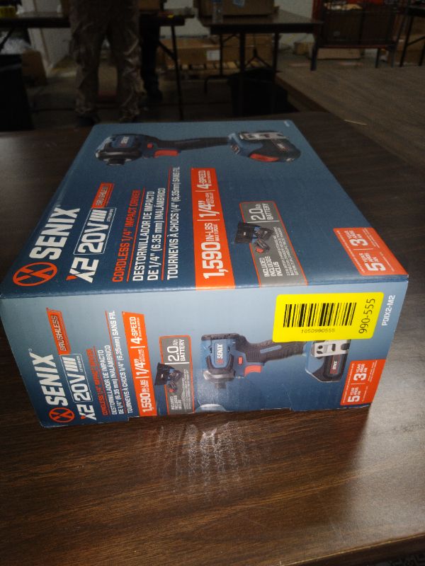Photo 1 of Senix 20V Max Brushless Lithium-Ion 1/4 in. Cordless Impact Driver Kit (2 Ah) - PDIX2-M2