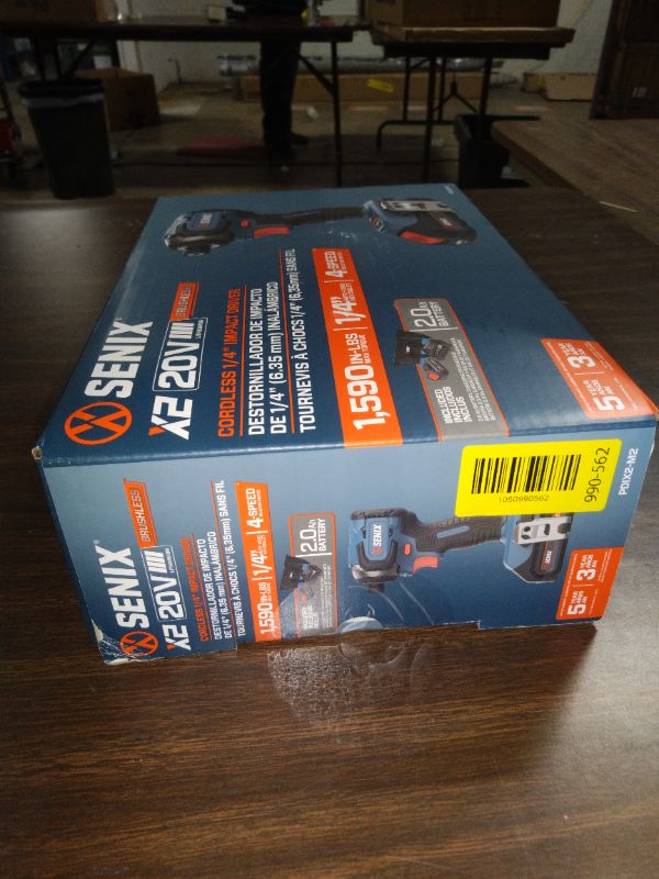 View 3 of Senix 20V Max Brushless Lithium-Ion 1/4 in. Cordless Impact Driver Kit (2 Ah) - PDIX2-M2