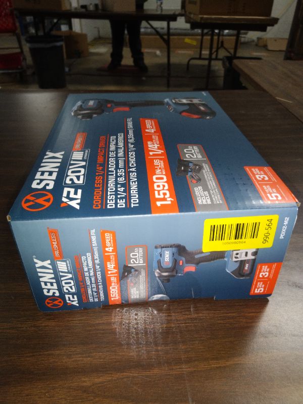 View 3 of Senix 20V Max Brushless Lithium-Ion 1/4 in. Cordless Impact Driver Kit (2 Ah) - PDIX2-M2
