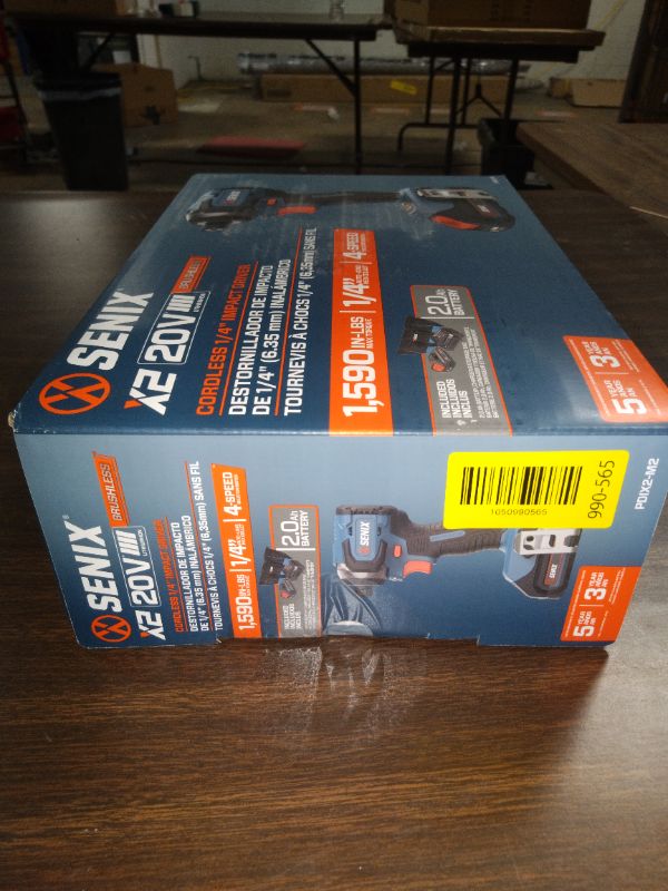 Photo 1 of Senix 20V Max Brushless Lithium-Ion 1/4 in. Cordless Impact Driver Kit (2 Ah) - PDIX2-M2