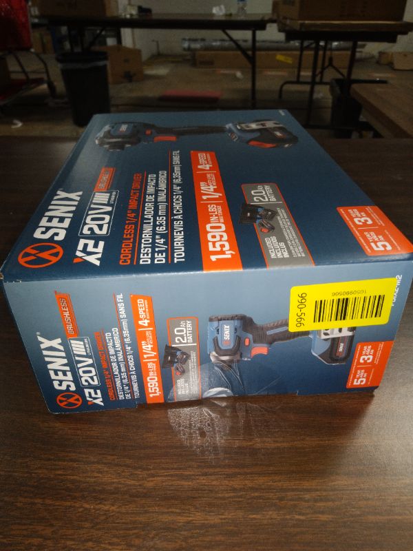View 3 of Senix 20V Max Brushless Lithium-Ion 1/4 in. Cordless Impact Driver Kit (2 Ah) - PDIX2-M2