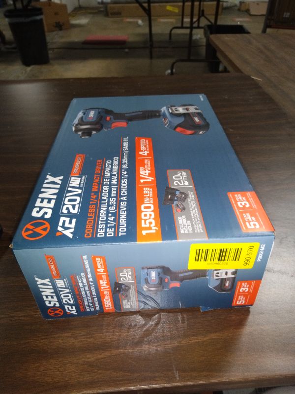 Photo 1 of Senix 20V Max Brushless Lithium-Ion 1/4 in. Cordless Impact Driver Kit (2 Ah) - PDIX2-M2